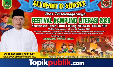 Zulfahmi Dukung Festival Kampung Literasi 2026 Rohil